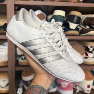 Adidas TAEKWONDO LACE SHOES White and Silver Sneakers